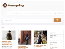 Tablet Screenshot of messengerbags.com